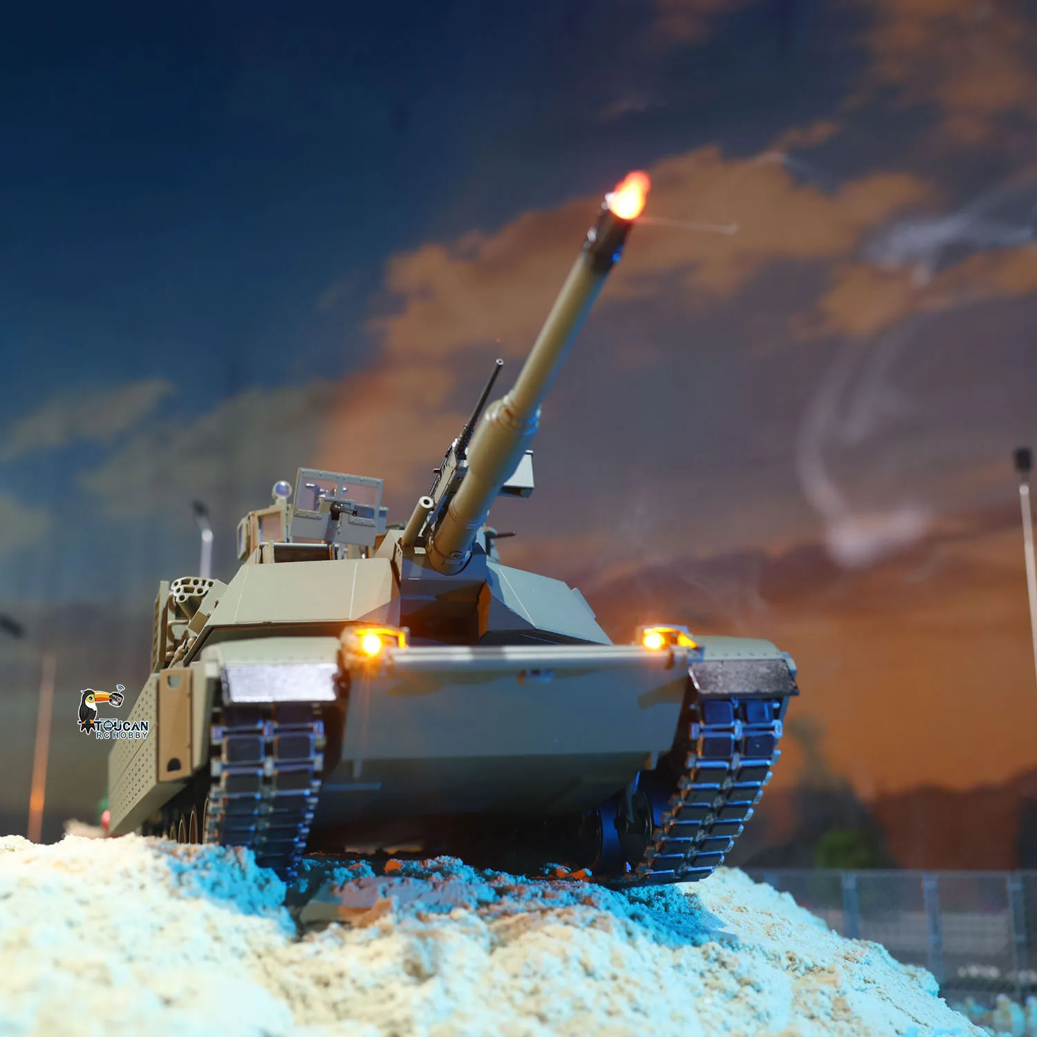 TUSK I TOUCAN 1:16 Металлический M1A2 Абрамы Радиоуправляемый танк Вращение турели на 360° ИК-бочка Высота отдачи Двойные дымовые блоки Электрический перископ
TUSK I TOUCAN 1:16 Металлический M1A2 Абрамы Радиоуправляемый танк Вращение турели на 360° ИК-бочка Высота отдачи Двойные дымовые блоки Электрический перископ