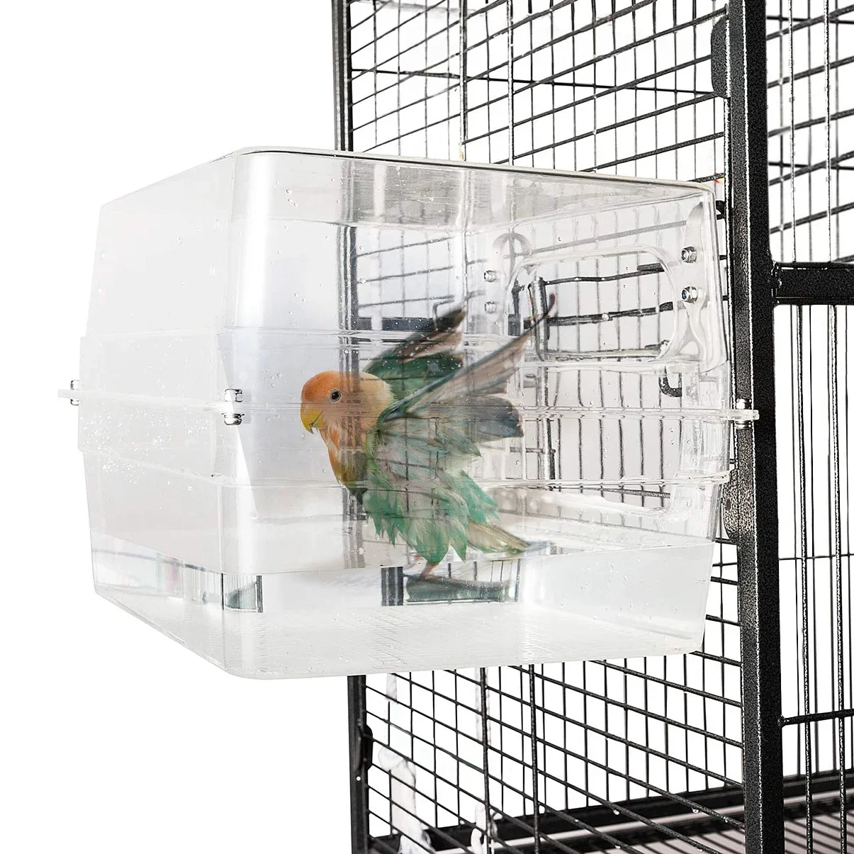 Bird Bath Shower Bathtub Box Large Hanging Clear Transparent Cube for Parrots Cage Accessories Bowl Bird accessories Birdhouse
Bird Bath Shower Bathtub Box Large Hanging Clear Transparent Cube for Parrots Cage Accessories Bowl Bird accessories Birdhouse