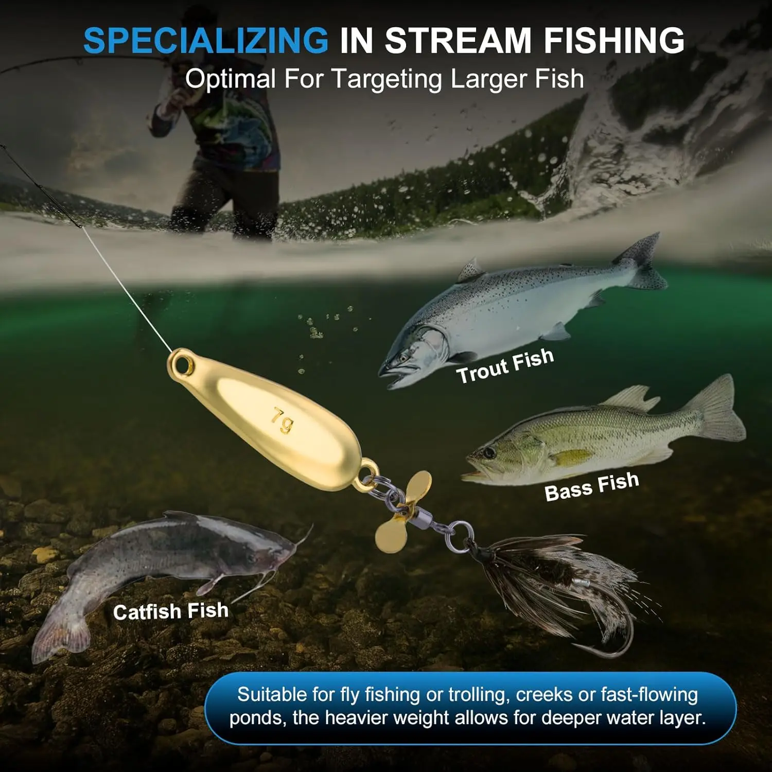 Набор ложек для ловли Goture, 10 шт., лезвия для спиннера, крючки для завязывания мушек, вращающиеся приманки для форели/лосося/щуки с коробкой для снастей
Набор ложек для ловли Goture, 10 шт., лезвия для спиннера, крючки для завязывания мушек, вращающиеся приманки для форели/лосося/щуки с коробкой для снастей