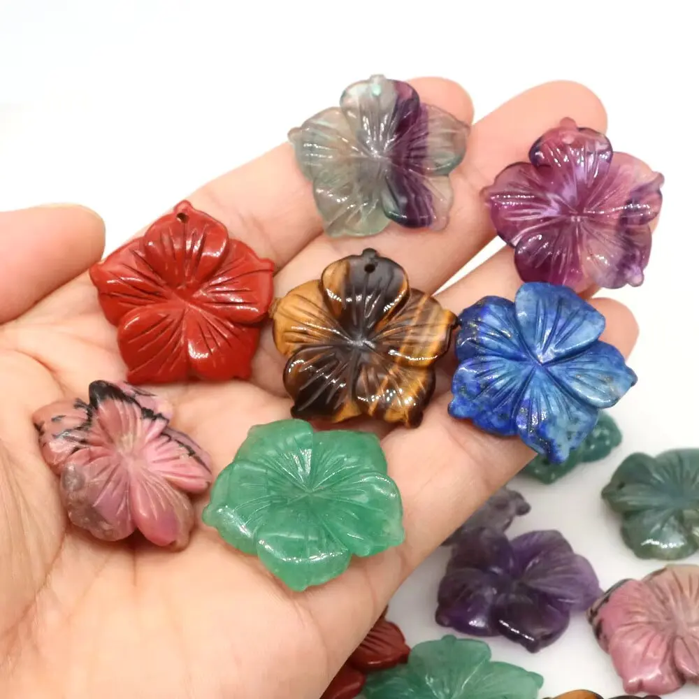 28mm Peach Blossom Flower Charms Beads Natural Stone Healing Crystal Loose Spacer Bead for DIY Bracelet Necklace Jewelry Making
28mm Peach Blossom Flower Charms Beads Natural Stone Healing Crystal Loose Spacer Bead for DIY Bracelet Necklace Jewelry Making