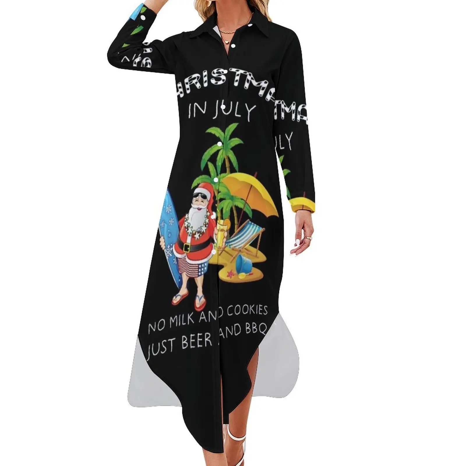 Christmas in july Long Sleeved Shirt Dress Dress vintage women dresses sensual sexy dress for women summer dresses
Christmas in july Long Sleeved Shirt Dress Dress vintage women dresses sensual sexy dress for women summer dresses