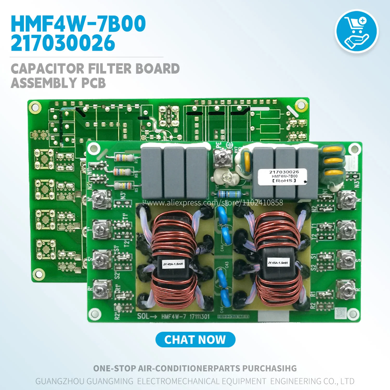 New Capacitor filter board Assembly pcb HMF4W-7B00 217030026 17111301 HVAC VRF Outdoor unit Air conditioning parts Originaltools
New Capacitor filter board Assembly pcb HMF4W-7B00 217030026 17111301 HVAC VRF Outdoor unit Air conditioning parts Originaltools