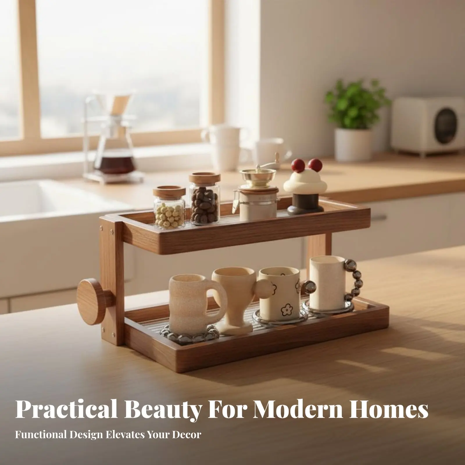 Hardwood Wood Countertop Organizer Space Saving Coffee Mug Display Shelf Coffee Mug Display Rack Multifunctional
Hardwood Wood Countertop Organizer Space Saving Coffee Mug Display Shelf Coffee Mug Display Rack Multifunctional