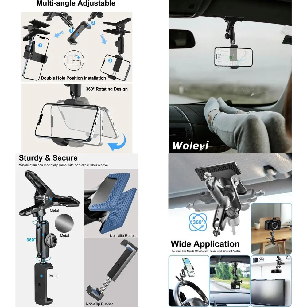 Универсальный 360 ° Вращающийся держатель для телефона в машину — металлический кронштейн-зажим для смартфонов 4-7 дюймов, совместимый с iPhone 17 Pro Max, 16, 15, 14, 1
Универсальный 360 ° Вращающийся держатель для телефона в машину — металлический кронштейн-зажим для смартфонов 4-7 дюймов, совместимый с iPhone 17 Pro Max, 16, 15, 14, 1