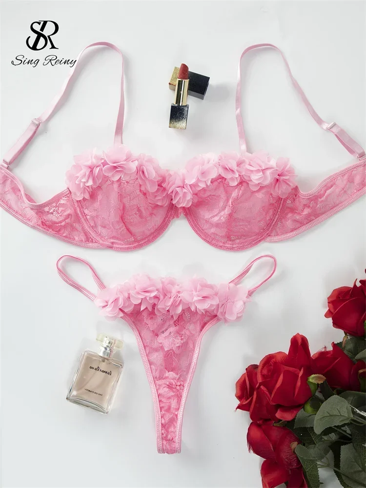 SINGREINY Fashion Lace Porno Sensual Bra Sets 3D Flowers Skinny Club Sleepwear Female Lingerie Solid Sheer Sexy Underwear Suits
SINGREINY Fashion Lace Porno Sensual Bra Sets 3D Flowers Skinny Club Sleepwear Female Lingerie Solid Sheer Sexy Underwear Suits