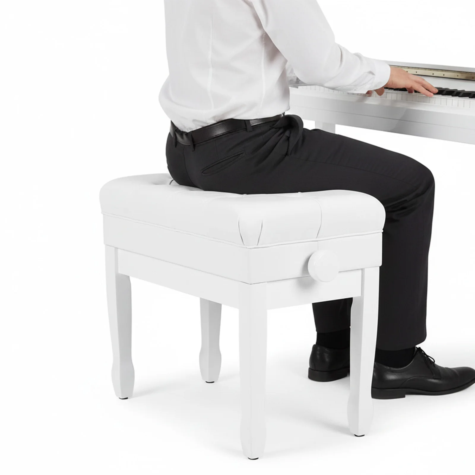 Cushioned Instrument Stool with Bookcase Height Adjustable Musician Chair Breathable for Home/Music Room/Classroom
Cushioned Instrument Stool with Bookcase Height Adjustable Musician Chair Breathable for Home/Music Room/Classroom