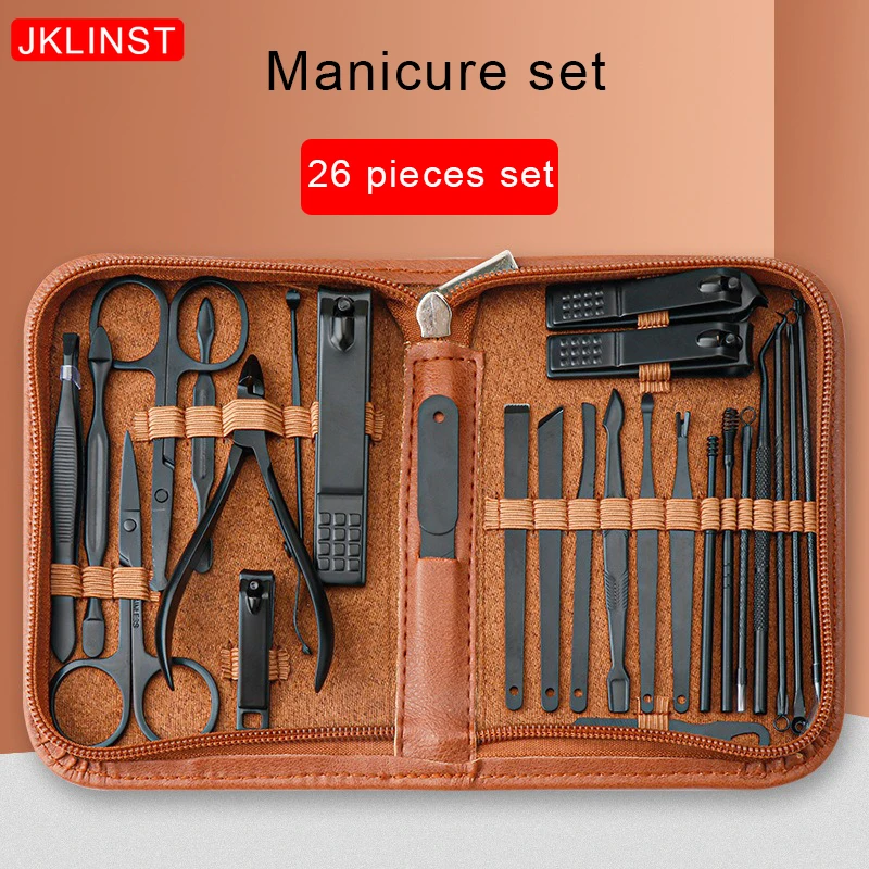 26pcs Manicure Pedicure Set, Nail Clipper, Stainless Steel Professional Nail Cutter Tools with Travel Case Kit, Toenail Clipper
26pcs Manicure Pedicure Set, Nail Clipper, Stainless Steel Professional Nail Cutter Tools with Travel Case Kit, Toenail Clipper