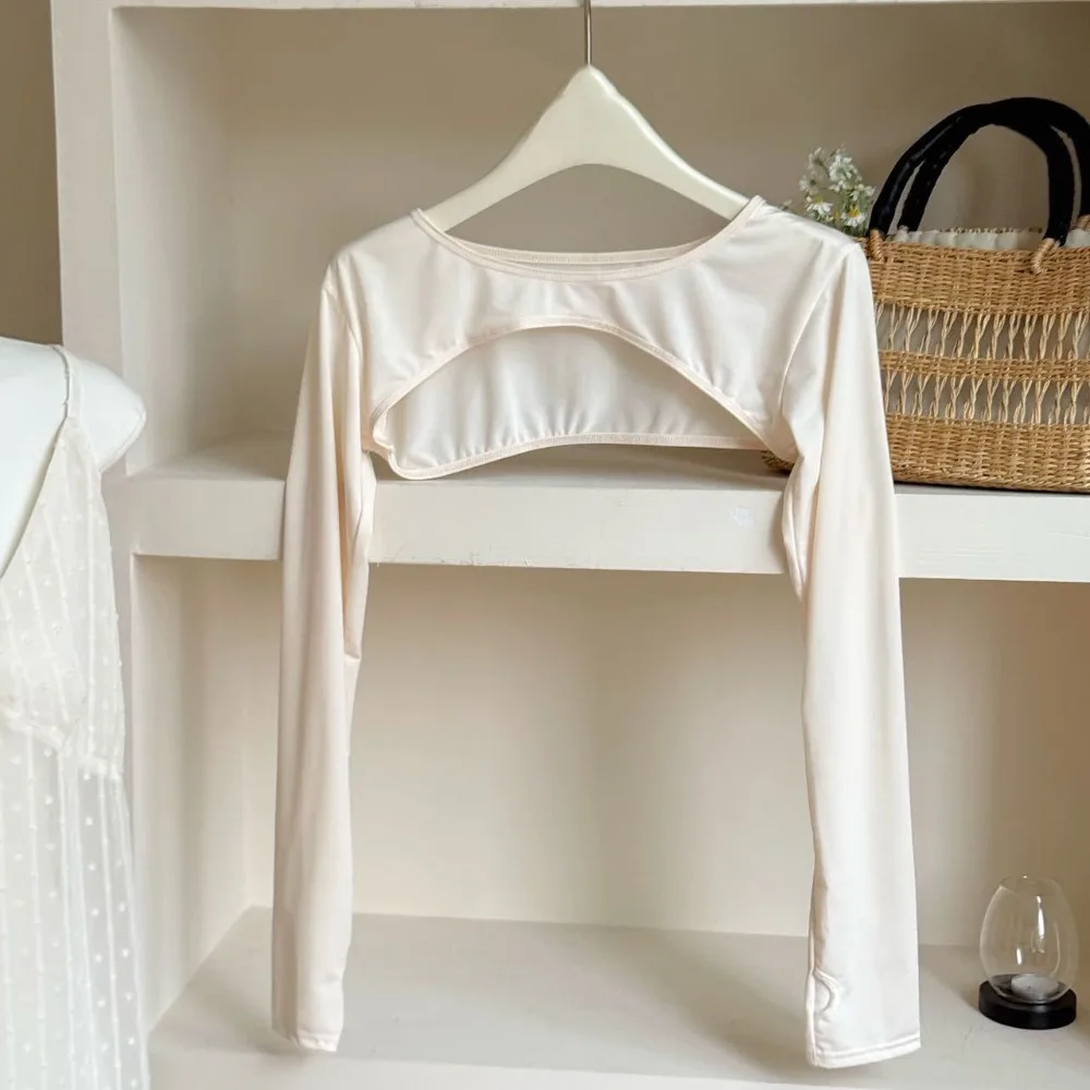 Ultra-thin Long Sleeve Crop Top Anti UV Solid Color Long Ice Silk Sleeves Short Blouse UV Protection Sunscreen Arm Covers Lady
Ultra-thin Long Sleeve Crop Top Anti UV Solid Color Long Ice Silk Sleeves Short Blouse UV Protection Sunscreen Arm Covers Lady