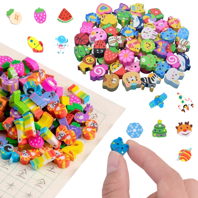 30/60/120PCS Mini Erasers Mix Cute Cartoon Style Rubber Eraser School Stationery Classroom Performance Rewards Gift Supplies ZYF
30/60/120PCS Mini Erasers Mix Cute Cartoon Style Rubber Eraser School Stationery Classroom Performance Rewards Gift Supplies ZYF