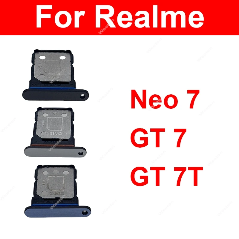 SIM Card Tray For Realme Neo 7 GT 7 GT 7T Sim Card Slot SIM Card Reader Holder Replacement Repair Parts
SIM Card Tray For Realme Neo 7 GT 7 GT 7T Sim Card Slot SIM Card Reader Holder Replacement Repair Parts