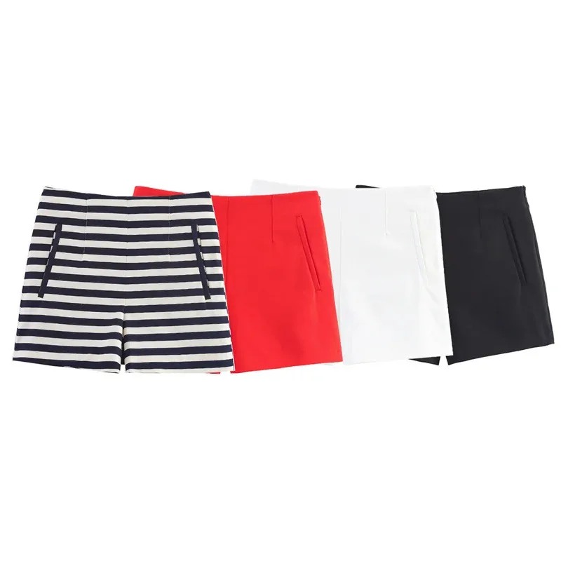 Women's High Waist Striped Solid Color Casual Shorts Summer 2025 Mini Fashion Commuting Vacation Beachwear
Women's High Waist Striped Solid Color Casual Shorts Summer 2025 Mini Fashion Commuting Vacation Beachwear