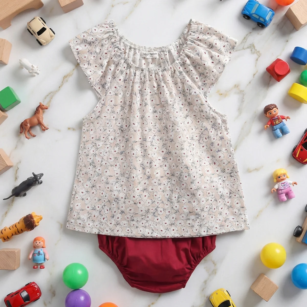 Модные летние комплекты детской одежды с цветочным принтом: топы и шорты для малышей из хлопка
Модные летние комплекты детской одежды с цветочным принтом: топы и шорты для малышей из хлопка