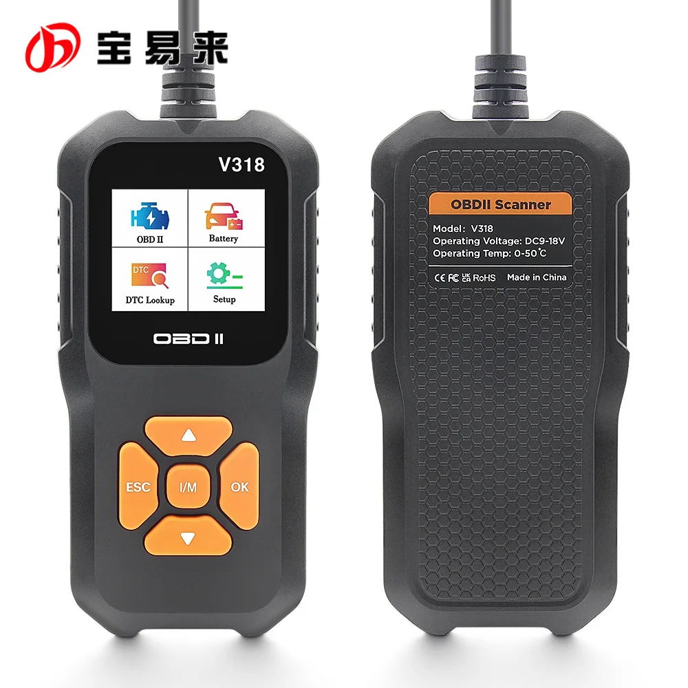 Считыватель кодов V318 OBD, автоматический сканер, цветной экран, 10-язычный 9 протокол, обнаружение неисправностей
Считыватель кодов V318 OBD, автоматический сканер, цветной экран, 10-язычный 9 протокол, обнаружение неисправностей