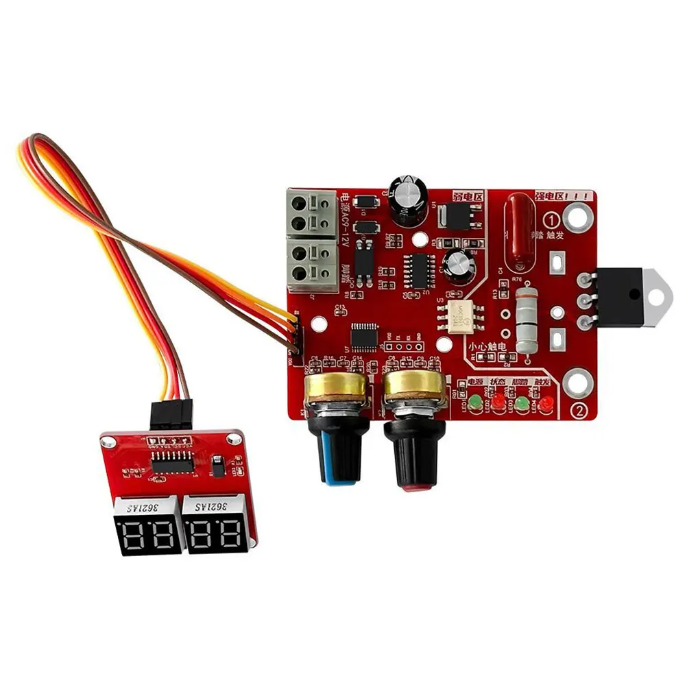 Spot Welder Control Board 100A Digital Display Time Current Adjustment DIY Spot Welding Machine Controller Panel Circuit Board
Spot Welder Control Board 100A Digital Display Time Current Adjustment DIY Spot Welding Machine Controller Panel Circuit Board