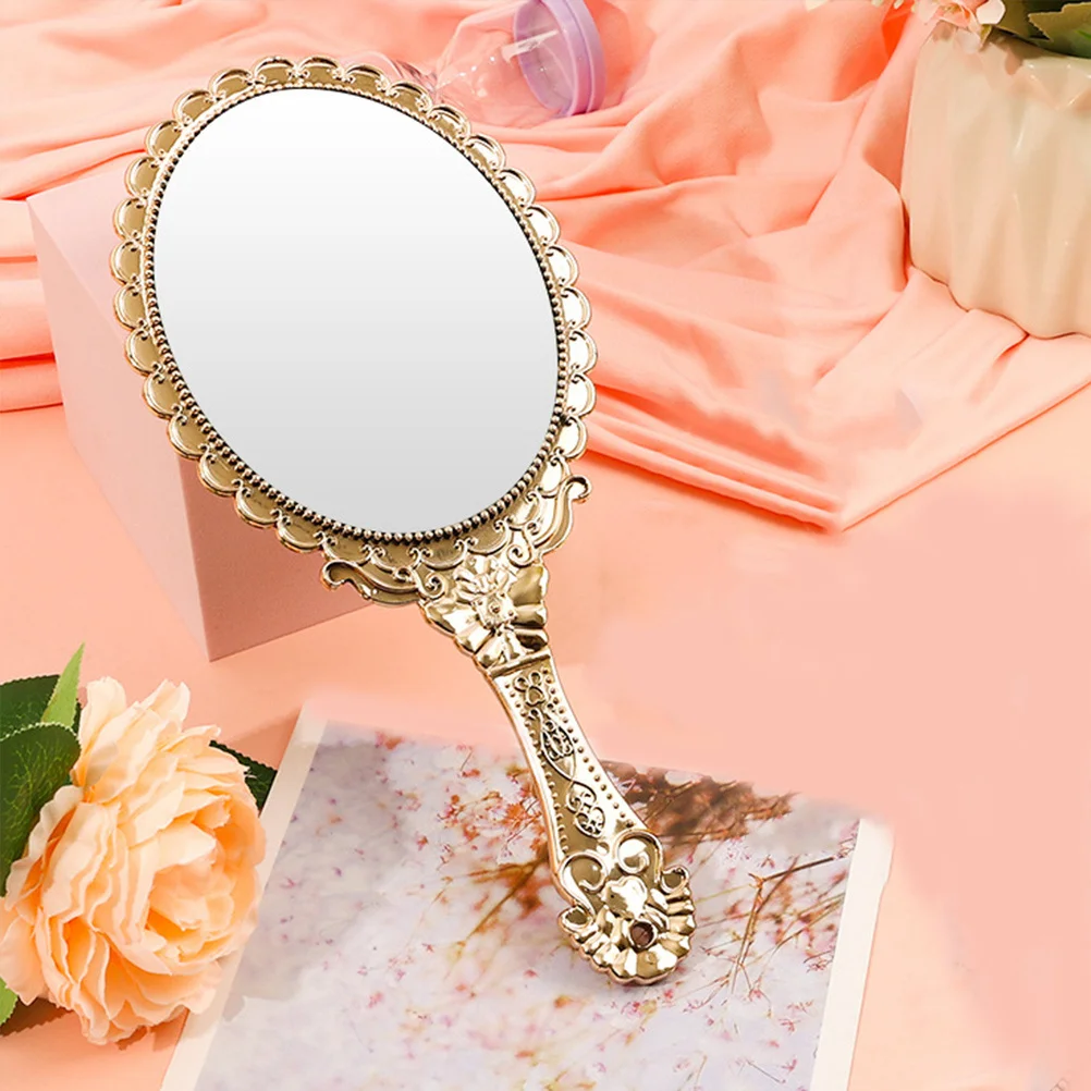 Vintage Makeup Baroque Design Portable Handheld Compact Mirror For Travel Hair Styling Self-Cut Hd Reflective Surface
Vintage Makeup Baroque Design Portable Handheld Compact Mirror For Travel Hair Styling Self-Cut Hd Reflective Surface