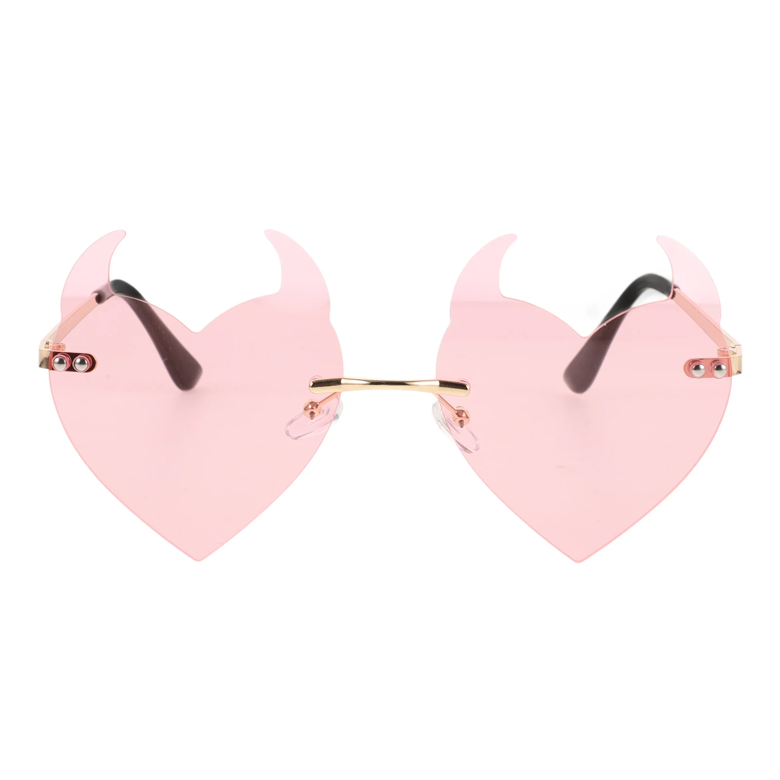 Rimless Sunglasses Creative Photo Props Demon Eyeglasses Decor Practical Valentine Themed Glasses Lightweight Compact Durable
Rimless Sunglasses Creative Photo Props Demon Eyeglasses Decor Practical Valentine Themed Glasses Lightweight Compact Durable