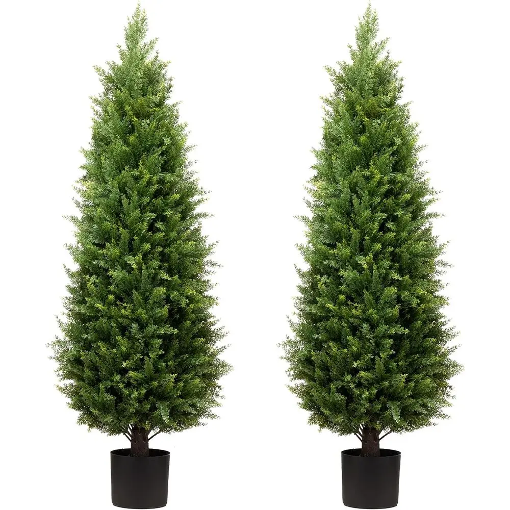 Set of 2 UV-Resistant Artificial Topiary Trees for Outdoor or Indoor Use, Potted Cypress Plants
Set of 2 UV-Resistant Artificial Topiary Trees for Outdoor or Indoor Use, Potted Cypress Plants
