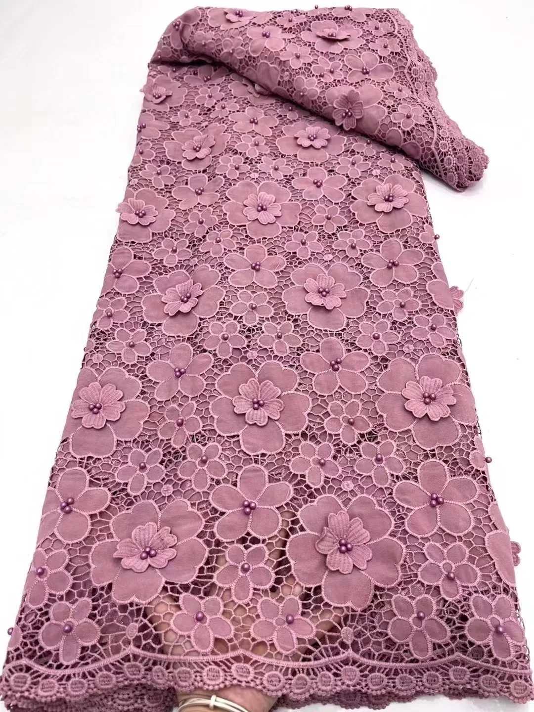 Guipure Cord Lace Fabric 2024 Latest African Beaded Lace Fabric High Quality Wedding Party Dress Material For Chic Dress Sew
Guipure Cord Lace Fabric 2024 Latest African Beaded Lace Fabric High Quality Wedding Party Dress Material For Chic Dress Sew