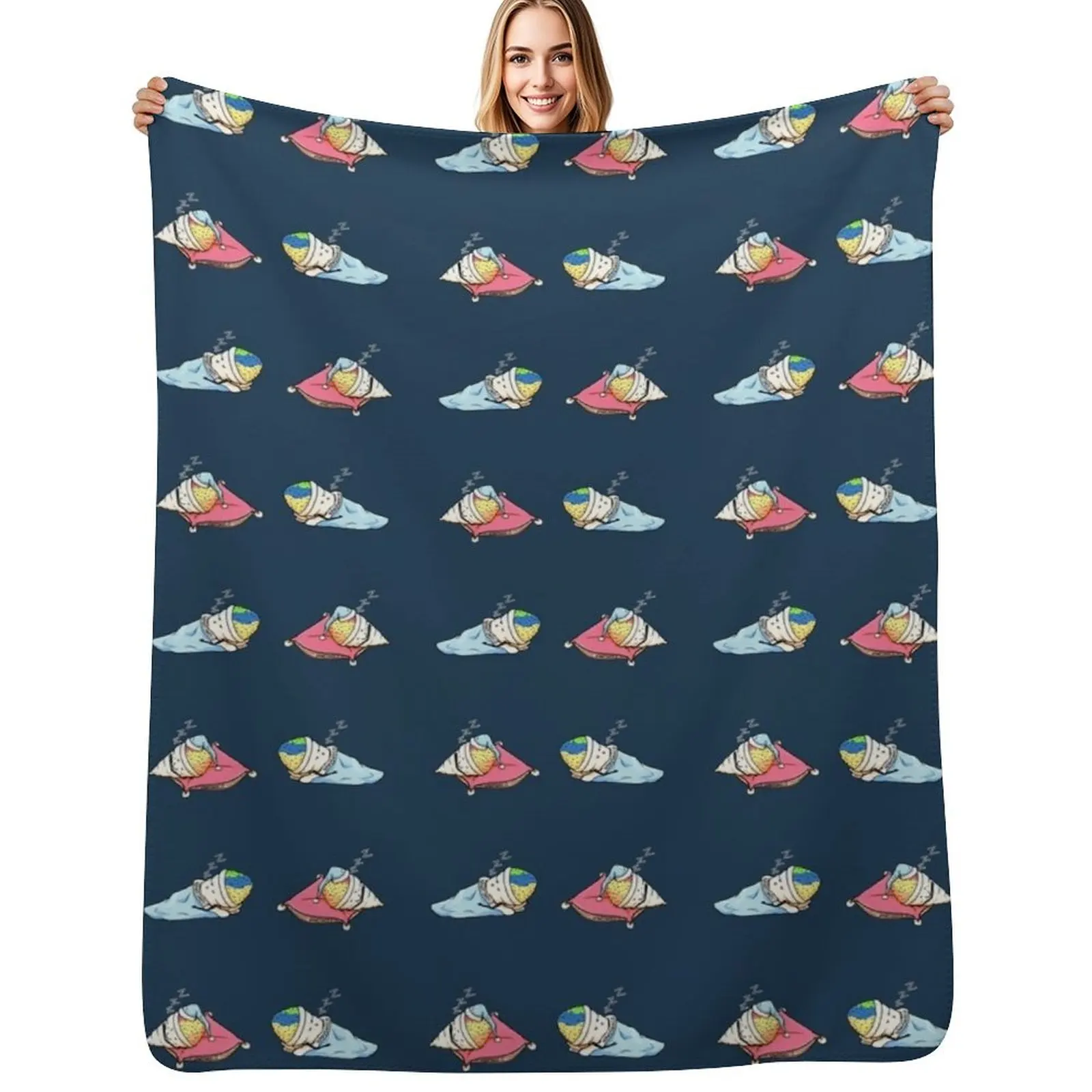 Sleepy Time SnoCones Repeating Dark Blue Throw Blanket Luxurious Soft Fuzzy Blanket for Sofa Bed
Sleepy Time SnoCones Repeating Dark Blue Throw Blanket Luxurious Soft Fuzzy Blanket for Sofa Bed