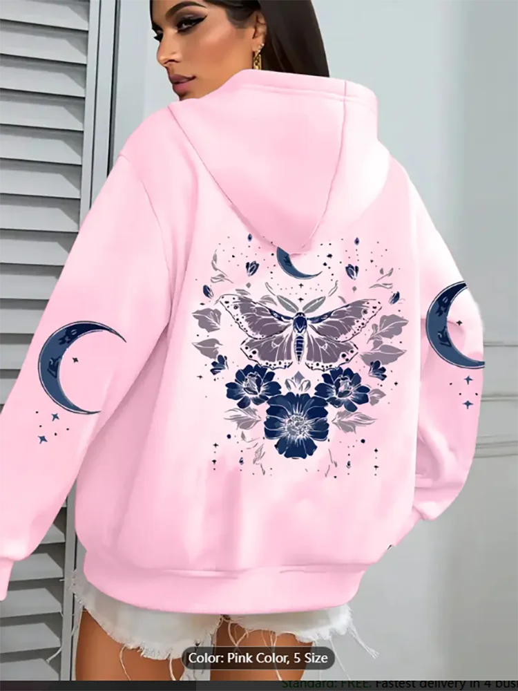 Женская зеленая толстовка на молнии с капюшоном, карманами с бабочкой и цветочным принтом, уютная осенняя повседневная куртка в форме полумесяца 
Женская зеленая толстовка на молнии с капюшоном, карманами с бабочкой и цветочным принтом, уютная осенняя повседневная куртка в форме полумесяца