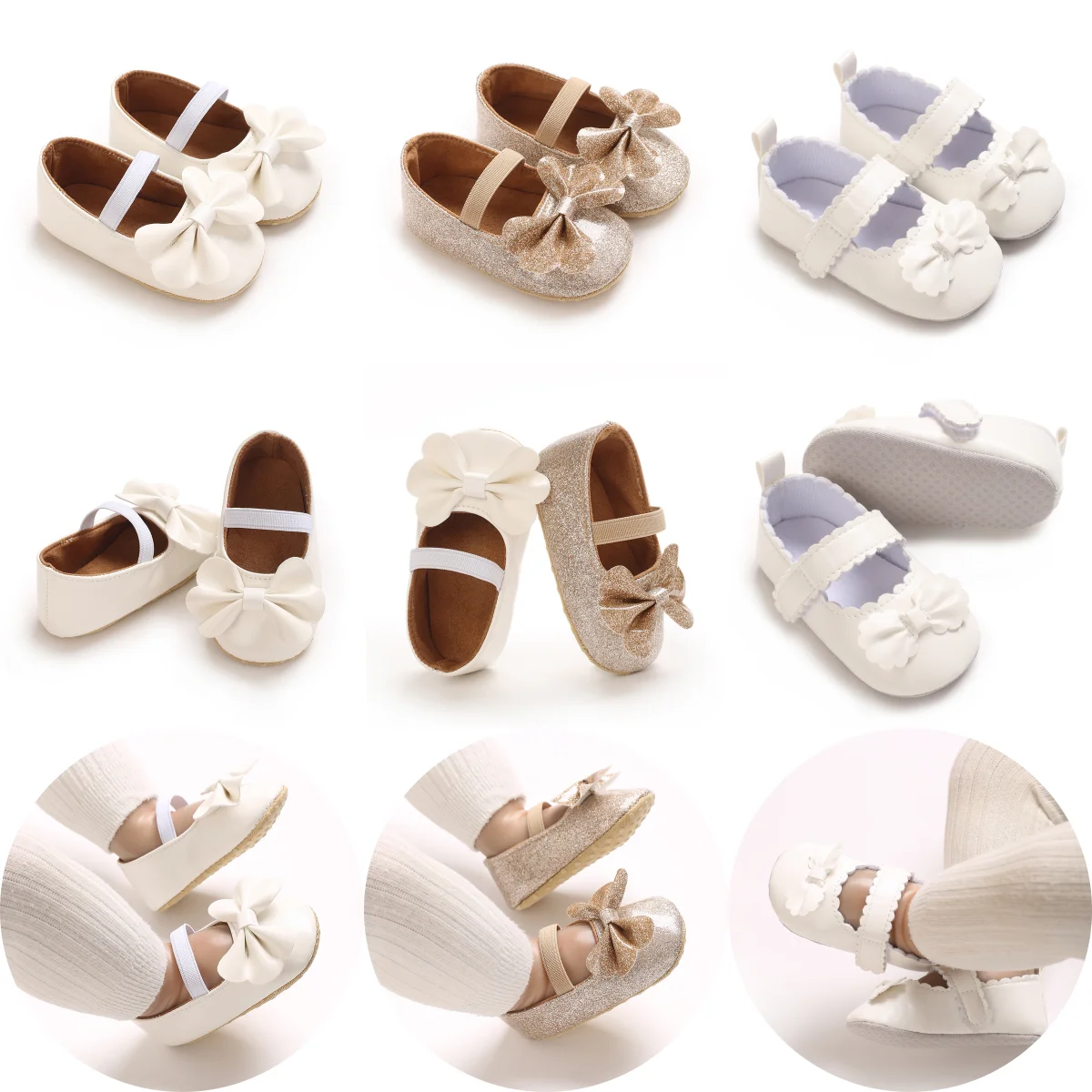 NEW Baby Girl Cute Bow and Comfortable Solid Color Mary Jane Shoes Lightweight and Non Slip Spring and Autumn Walking Shoes
NEW Baby Girl Cute Bow and Comfortable Solid Color Mary Jane Shoes Lightweight and Non Slip Spring and Autumn Walking Shoes