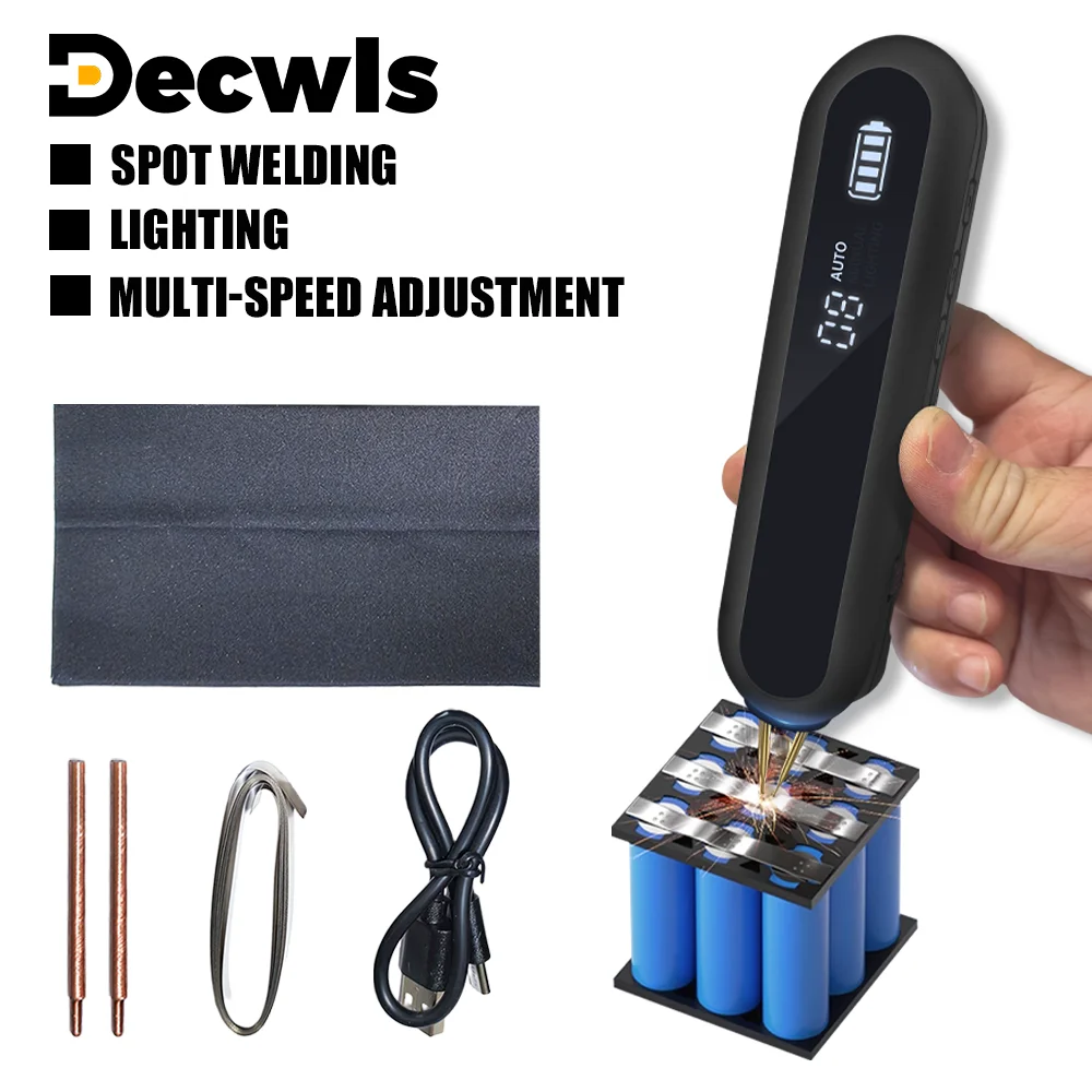 Ручной аккумуляторный точечный сварочный аппарат, осветительный прибор, автоматический/ручной режим работы, подходит для никелевых пластин, железных пластин, полюсных наконечников аккумуляторов
Ручной аккумуляторный точечный сварочный аппарат, осветительный прибор, автоматический/ручной режим работы, подходит для никелевых пластин, железных пластин, полюсных наконечников аккумуляторов