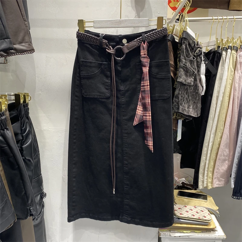 Женская полуюбка из стираного хлопка с высокой талией, утягивающая пуховая юбка с разрезом, повседневная модная юбка средней длины с прямыми штанинами и бедрами
Женская полуюбка из стираного хлопка с высокой талией, утягивающая пуховая юбка с разрезом, повседневная модная юбка средней длины с прямыми штанинами и бедрами