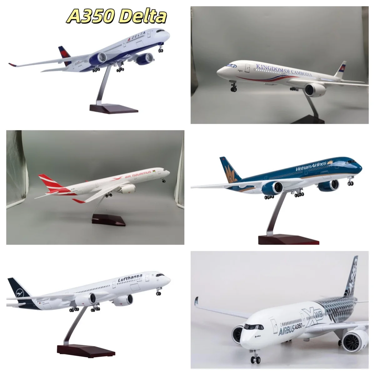 A350 Series Model Aircraft Home Decor items 47CM Scale Model Plane with Stand for Aviation Enthusiasts Gifts or Decorations
A350 Series Model Aircraft Home Decor items 47CM Scale Model Plane with Stand for Aviation Enthusiasts Gifts or Decorations