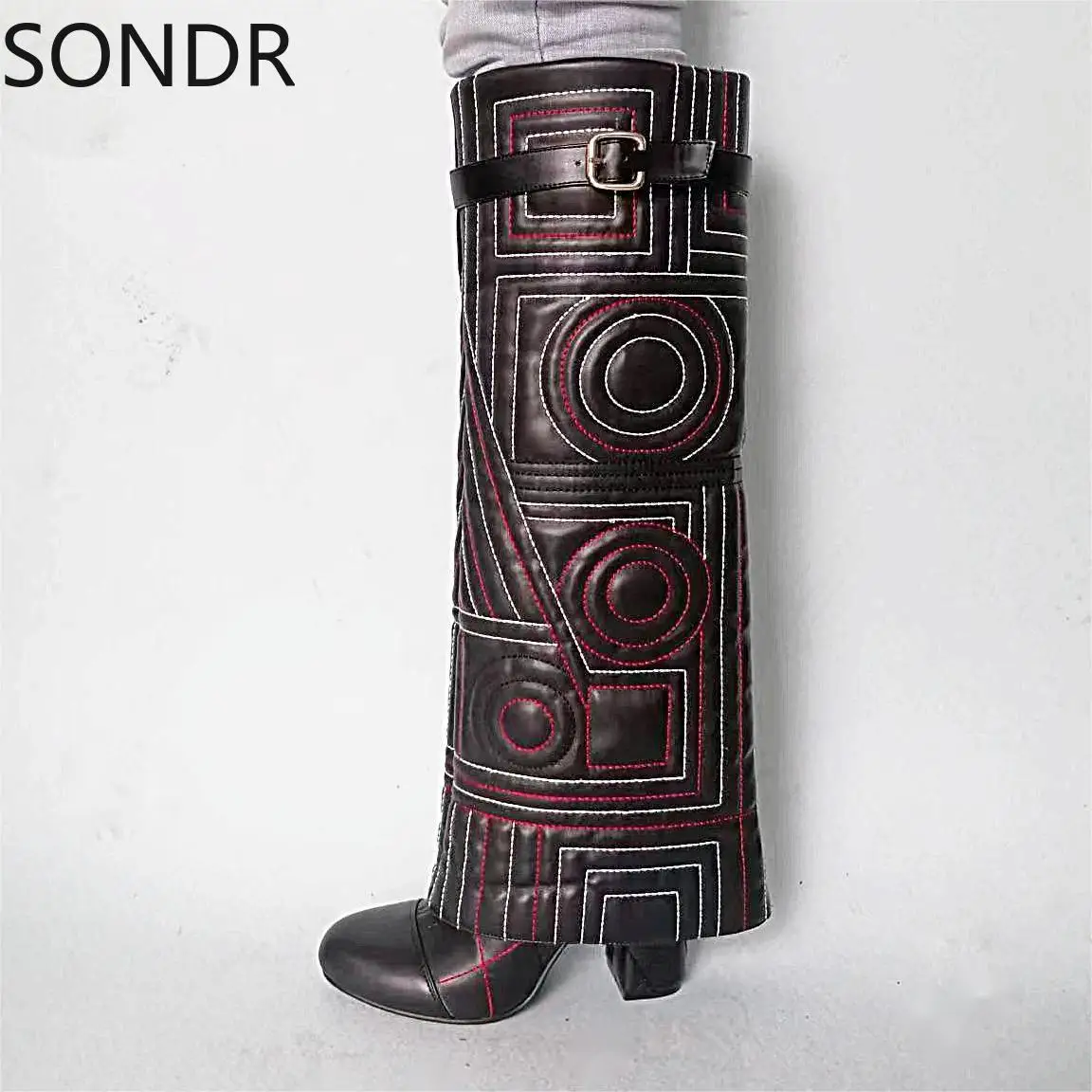 Womens Pointed Toe Floral Printed Knee Thigh Boots Block High Heel Wide Tube PU Leather Shoes Sexy Plus Size New 2024
Womens Pointed Toe Floral Printed Knee Thigh Boots Block High Heel Wide Tube PU Leather Shoes Sexy Plus Size New 2024