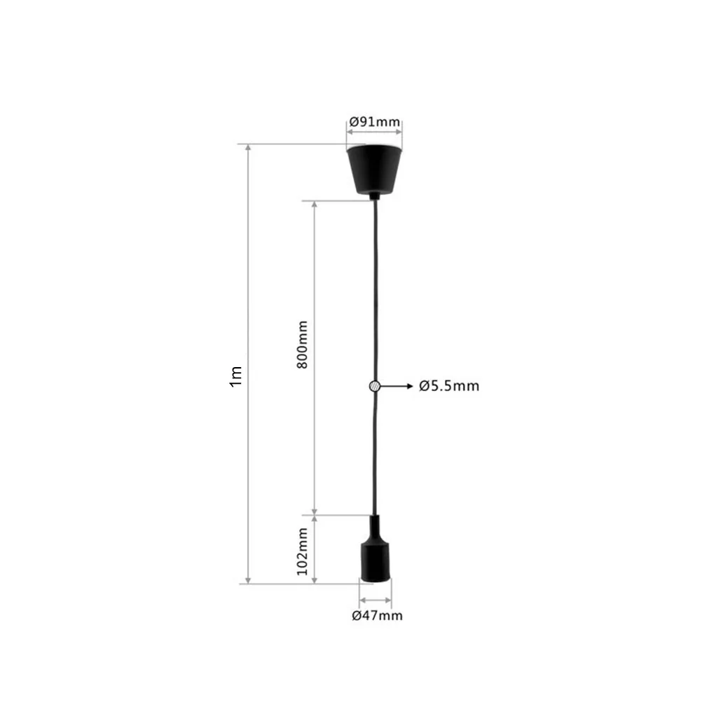 Silicone Hanging Lamp Holder with E27 Base LED Light Socket for Kitchens Dining Rooms Living Rooms Corridor Bars Restaurants (
Silicone Hanging Lamp Holder with E27 Base LED Light Socket for Kitchens Dining Rooms Living Rooms Corridor Bars Restaurants (