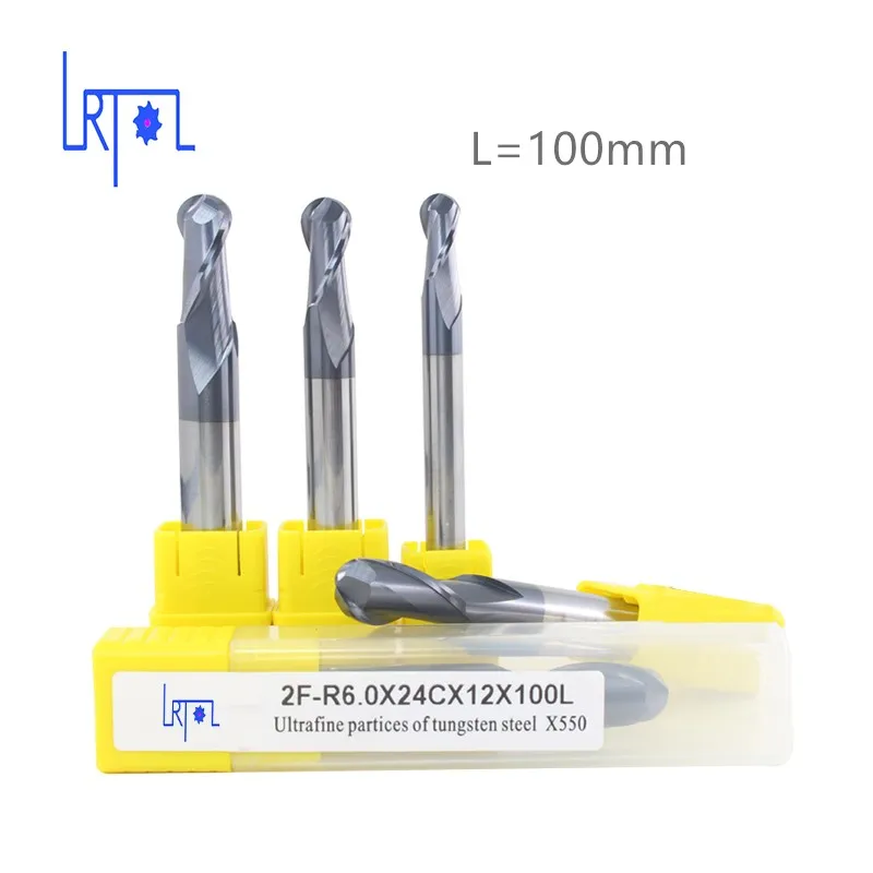 HRC55 2 flutes R1.5 2 3 4 5 6 8*100 150mm tungsten carbide ball nose end mill CNC machine milling cutter
HRC55 2 flutes R1.5 2 3 4 5 6 8*100 150mm tungsten carbide ball nose end mill CNC machine milling cutter