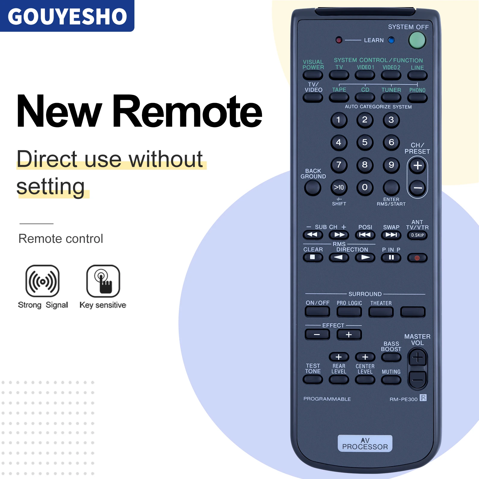 Новый телефон, дистанционное управление для Sony AV, система процессора RM-PE300 SDPE300
Новый телефон, дистанционное управление для Sony AV, система процессора RM-PE300 SDPE300