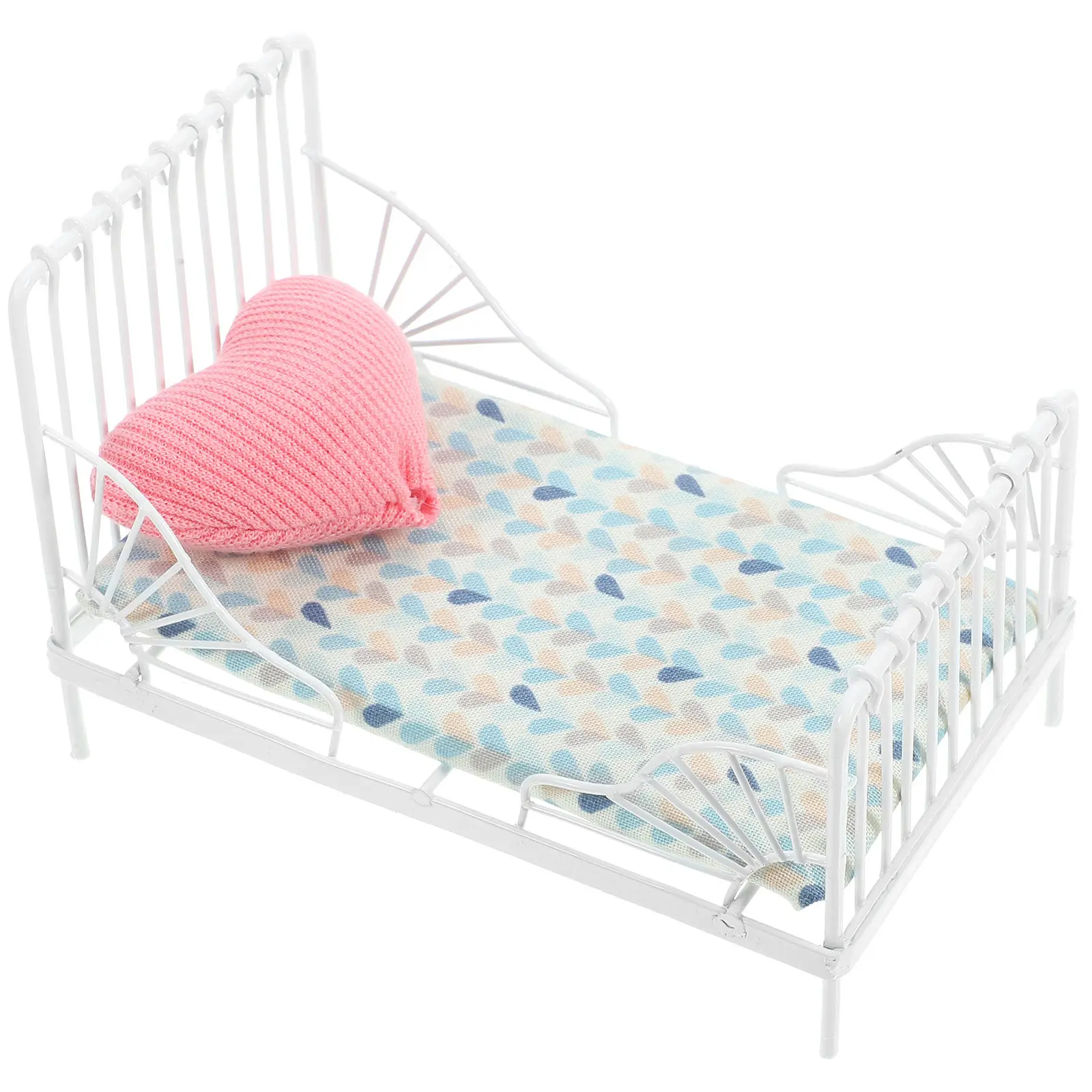 1Set Mini Iron Bed Miniature Furniture Vintage Style Bedroom Scene Accessory Realistic Pillow for Dollhouse Mini House Bed Decor
1Set Mini Iron Bed Miniature Furniture Vintage Style Bedroom Scene Accessory Realistic Pillow for Dollhouse Mini House Bed Decor