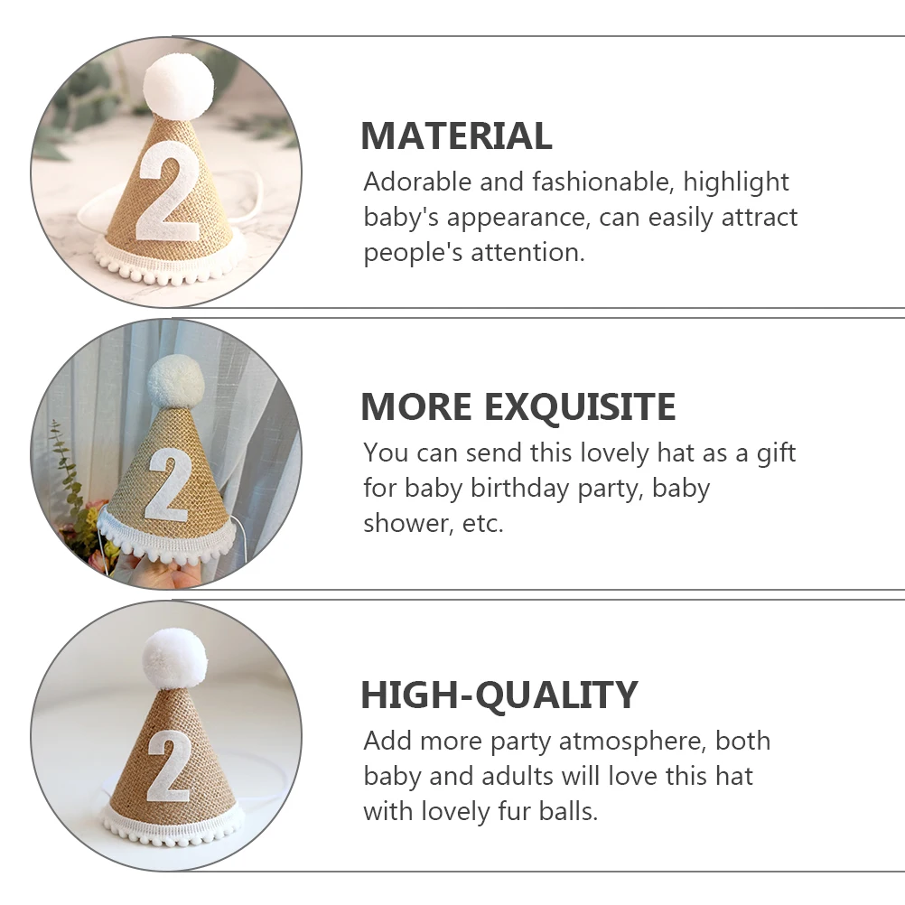 Birthday Party Hat Celebration for Kids Hats Preschool Novelty Linen Baby Crown
Birthday Party Hat Celebration for Kids Hats Preschool Novelty Linen Baby Crown