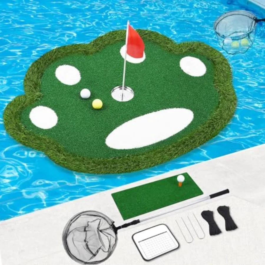 Floating Golf Green for Pool, Patented Pool Golf Game Floating Mat with Ball Retrieve Net/Scoreboard for Party and Training
Floating Golf Green for Pool, Patented Pool Golf Game Floating Mat with Ball Retrieve Net/Scoreboard for Party and Training