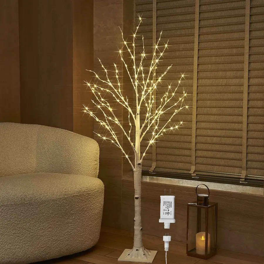 Birch Tree with Lights 4FT 200 Fairy Lights, Lighted Trees for Home Fireplace Room Party Thanksgiving Christmas Decoration Insid
Birch Tree with Lights 4FT 200 Fairy Lights, Lighted Trees for Home Fireplace Room Party Thanksgiving Christmas Decoration Insid