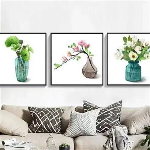 Handmade cross stitch finished product with elegant plants and flowers. New 2024 living room and bedroom decoration with hanging
Handmade cross stitch finished product with elegant plants and flowers. New 2024 living room and bedroom decoration with hanging