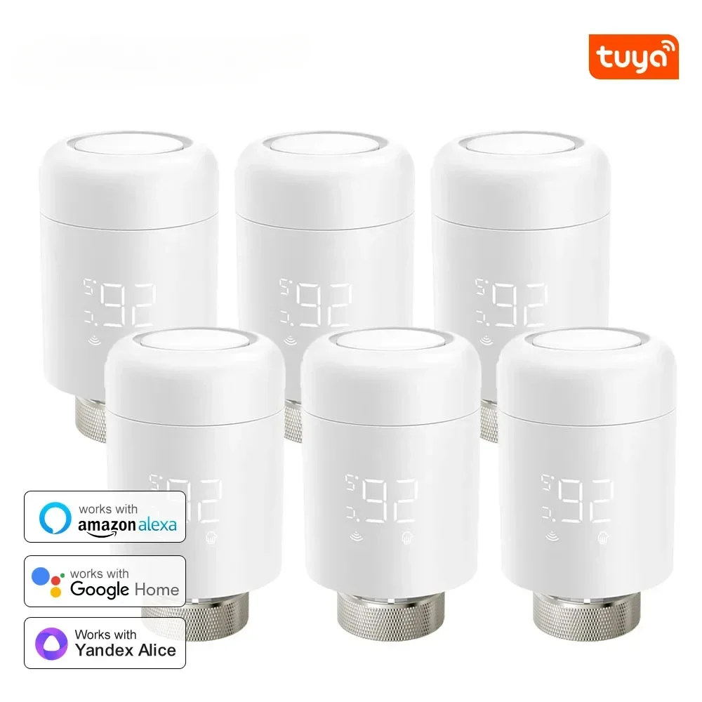 1-6PCS Wifi TRV Radiator Actuator Valve Tuya Thermostatic Radiator Valve Temperature Controller Support Alexa Google Home
1-6PCS Wifi TRV Radiator Actuator Valve Tuya Thermostatic Radiator Valve Temperature Controller Support Alexa Google Home