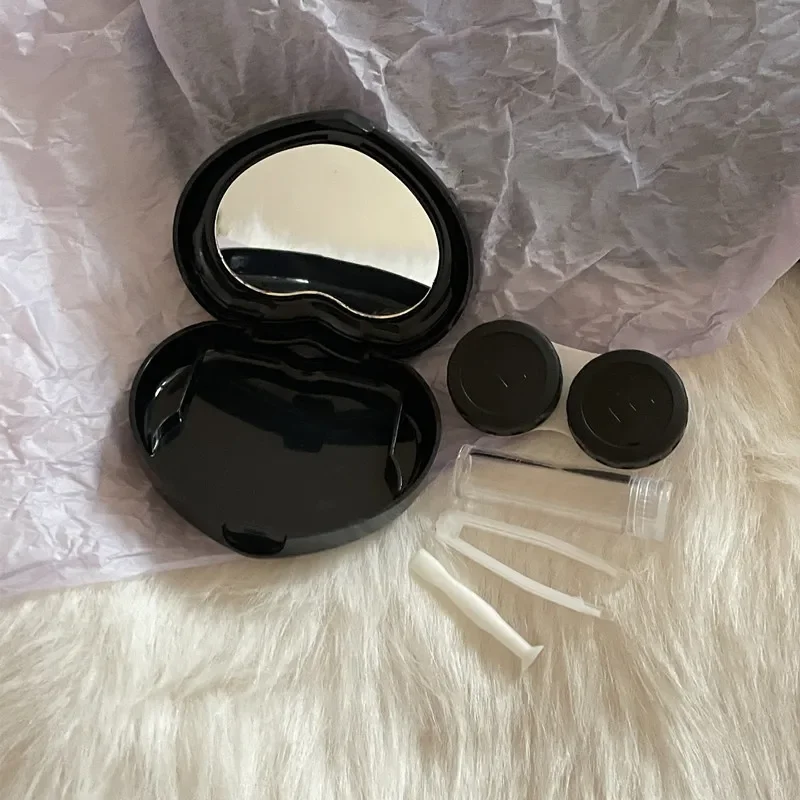 1 шт., чехол для контактных линз в форме сердца, фиолетовый, черный, белый цвет, коробка для контактных линз, держатель для линз, уход за глазами с пинцетом
1 шт., чехол для контактных линз в форме сердца, фиолетовый, черный, белый цвет, коробка для контактных линз, держатель для линз, уход за глазами с пинцетом