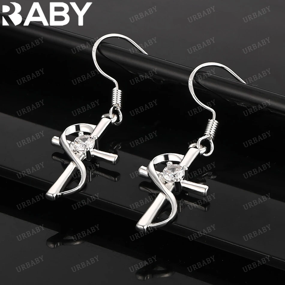 URBABY 925 Sterling Silver Earrings Cross Drop Earrings For Women Jewelry Fashion Party and Daily Wear
URBABY 925 Sterling Silver Earrings Cross Drop Earrings For Women Jewelry Fashion Party and Daily Wear