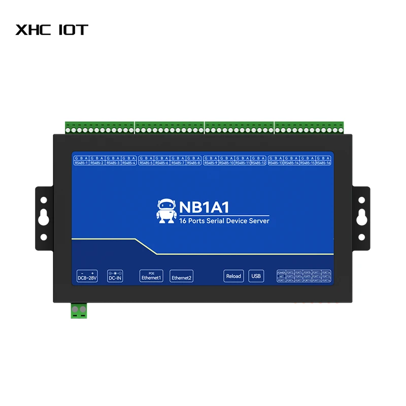 16-Channel Serial Server RS485 to Ethernet Gateway XHCIOT NB1A1 MQTT/HTTP POE Isolation ModBus RTU to TCP Edge Computing
16-Channel Serial Server RS485 to Ethernet Gateway XHCIOT NB1A1 MQTT/HTTP POE Isolation ModBus RTU to TCP Edge Computing