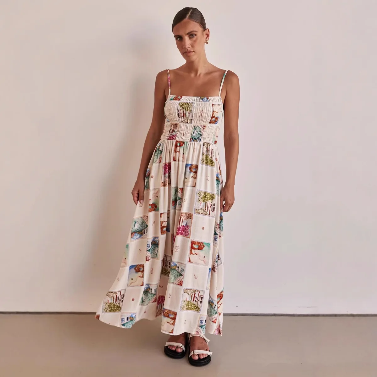 2026 Summer New Women's Fashion Long Dress With Straps Printed Long Dress - 68578 Evening Dresses Femme Vestidos Outfits
2026 Summer New Women's Fashion Long Dress With Straps Printed Long Dress - 68578 Evening Dresses Femme Vestidos Outfits
