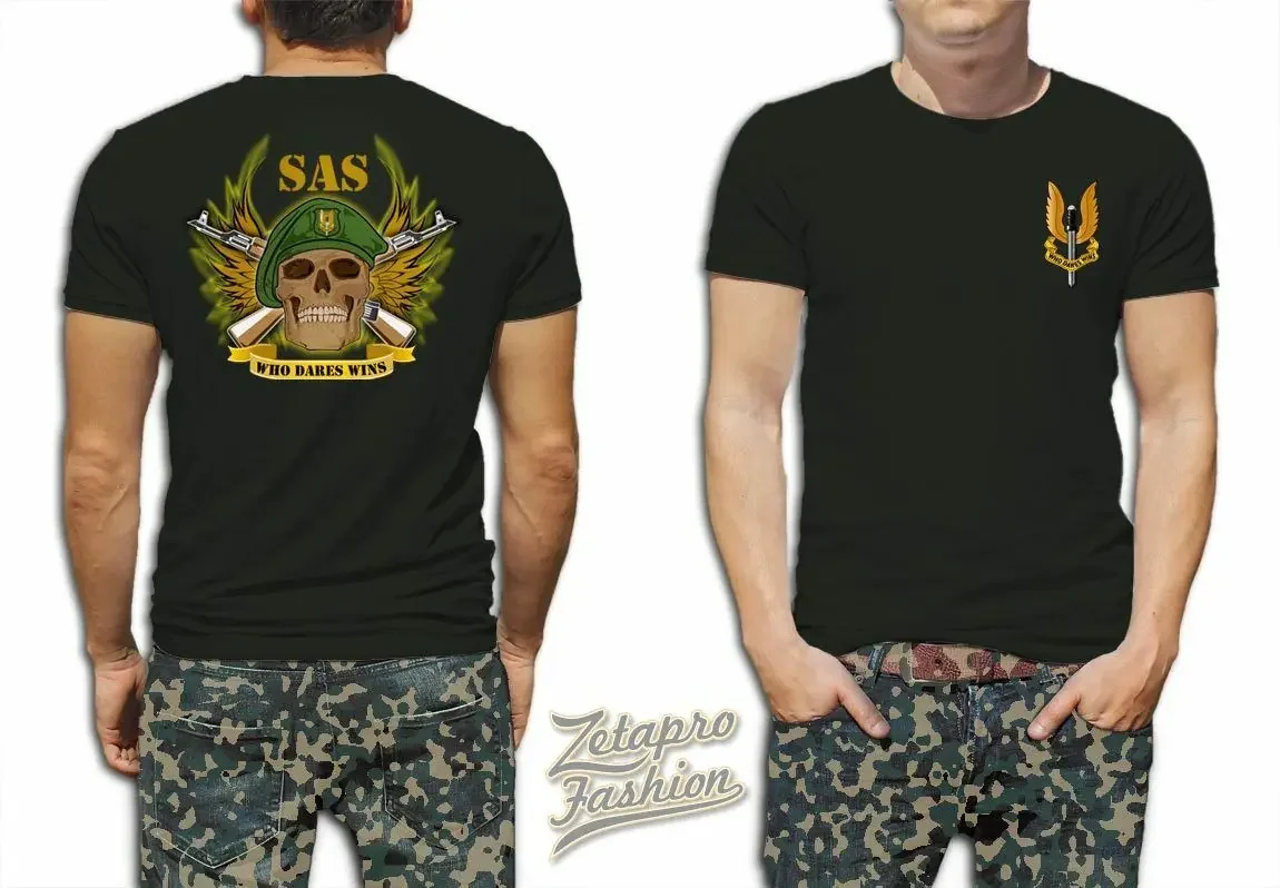 British Special Air Service SAS Special Forces T-Shirt 100% Cotton O-Neck Summer Short Sleeve Casual Mens T-shirt Size S-3XL
British Special Air Service SAS Special Forces T-Shirt 100% Cotton O-Neck Summer Short Sleeve Casual Mens T-shirt Size S-3XL