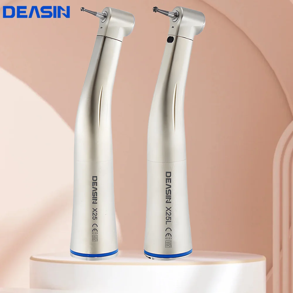 Dental 1:1X25/X25L Style with/without LED Ratio Fiber Optic Contra Angle Blue Ring Low Speed Handpiece Air Turbine Dental Tools
Dental 1:1X25/X25L Style with/without LED Ratio Fiber Optic Contra Angle Blue Ring Low Speed Handpiece Air Turbine Dental Tools