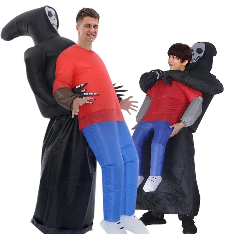 Adults Kids Funny Inflatable Black Robe Mask Ghost Costume Props Halloween Easter Carnival Party Masquerade Cosplay Holiday Gift
Adults Kids Funny Inflatable Black Robe Mask Ghost Costume Props Halloween Easter Carnival Party Masquerade Cosplay Holiday Gift