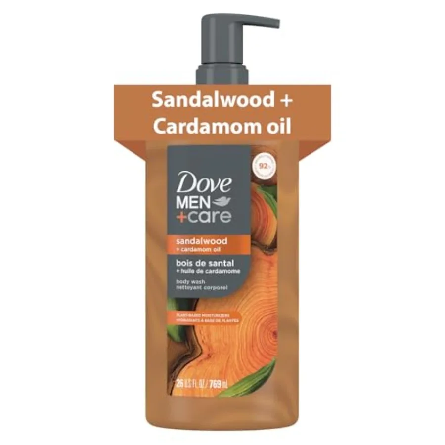 DOVE MEN Sandalwood + Cardamom Oil Moisturizing Body Wash #1 Dermatologist Body Wash for Men, Sulfate Free, Paraben Free, and D
DOVE MEN Sandalwood + Cardamom Oil Moisturizing Body Wash #1 Dermatologist Body Wash for Men, Sulfate Free, Paraben Free, and D