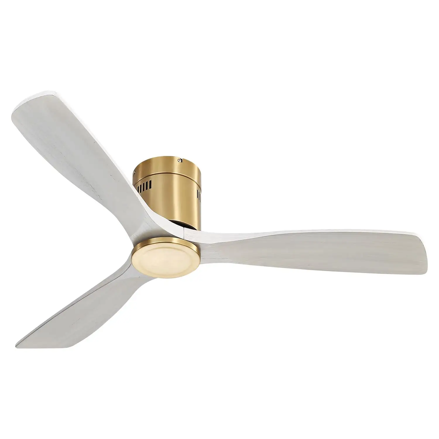 52 Inch Low Profile Ceiling Fan DC Reversible Motor Remote Control Without Light for Indoor Outdoor Use
