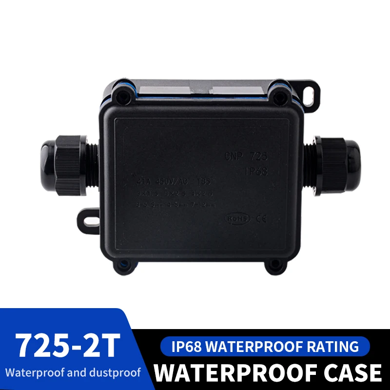 JINH 1CS Waterproof IP68 Cable Junction Box With 4-Hole Quick Connect Terminals Outdoor Universal Electronic Connection Housing
JINH 1CS Waterproof IP68 Cable Junction Box With 4-Hole Quick Connect Terminals Outdoor Universal Electronic Connection Housing