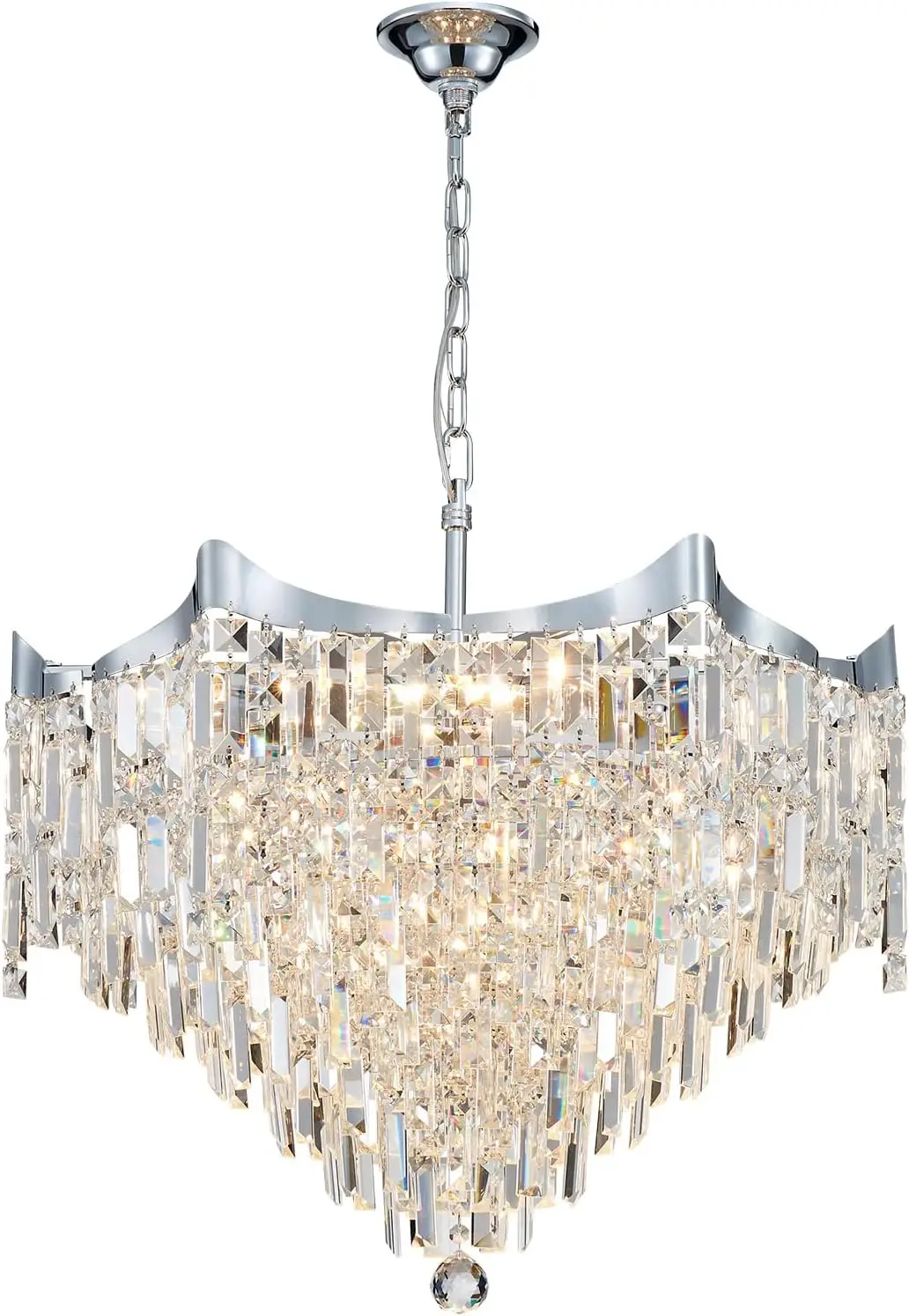 Large Crystal Chandelier Crystal Lighting Chandelier for Living Room Bulbs High Diameter Chrome
Large Crystal Chandelier Crystal Lighting Chandelier for Living Room Bulbs High Diameter Chrome