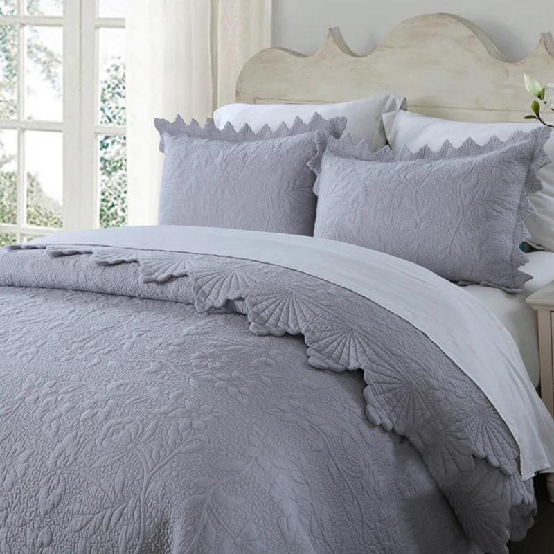 Embroidered Cotton King Queen Quilt Set 3-Piece Bedspread on the Bed Quilted Blanket for Double Bed Summer Coverlet Comforter
Embroidered Cotton King Queen Quilt Set 3-Piece Bedspread on the Bed Quilted Blanket for Double Bed Summer Coverlet Comforter